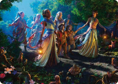 Realm Seekers Art Card [The Lord of the Rings: Tales of Middle-earth Art Series] MTG Single Magic: The Gathering | Red Claw Gaming