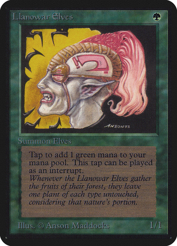 Llanowar Elves [Alpha Edition] MTG Single Magic: The Gathering | Red Claw Gaming