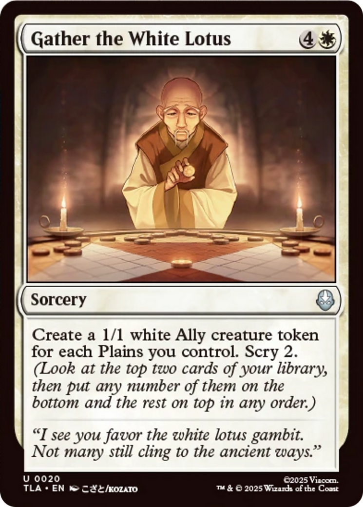 Gather the White Lotus [Avatar: The Last Airbender] MTG Single Magic: The Gathering | Red Claw Gaming