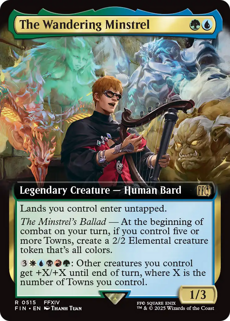 The Wandering Minstrel (Extended Art) [FINAL FANTASY] MTG Single Magic: The Gathering | Red Claw Gaming