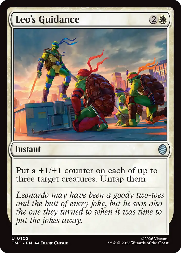 Leo's Guidance [Teenage Mutant Ninja Turtles Commander] MTG Single Magic: The Gathering | Red Claw Gaming