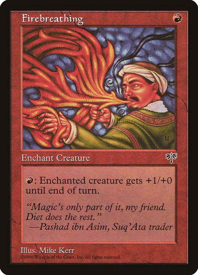 Firebreathing [Mirage] MTG Single Magic: The Gathering | Red Claw Gaming