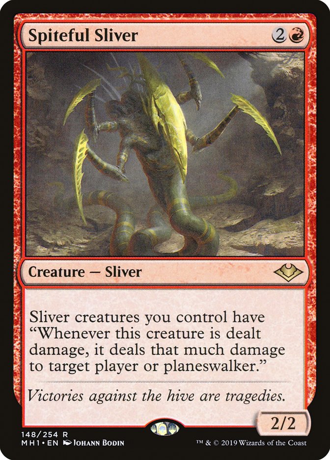 Spiteful Sliver [Modern Horizons] MTG Single Magic: The Gathering    | Red Claw Gaming
