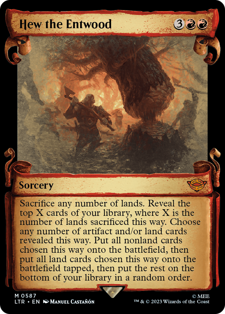 Hew the Entwood [The Lord of the Rings: Tales of Middle-Earth Showcase Scrolls] MTG Single Magic: The Gathering | Red Claw Gaming