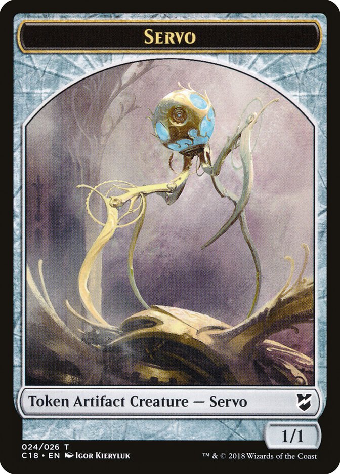 Thopter (025) // Servo Double-Sided Token [Commander 2018 Tokens] MTG Single Magic: The Gathering | Red Claw Gaming