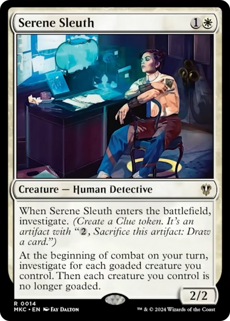 Serene Sleuth [Murders at Karlov Manor Commander] MTG Single Magic: The Gathering | Red Claw Gaming