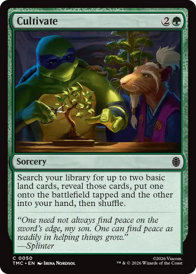 Cultivate [Teenage Mutant Ninja Turtles Commander] MTG Single Magic: The Gathering | Red Claw Gaming