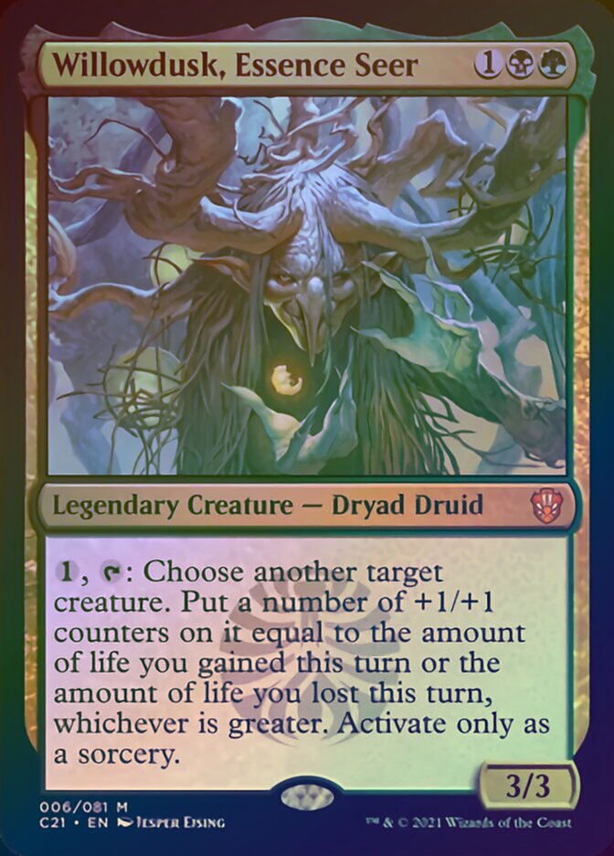 Willowdusk, Essence Seer (Display Commander) [Commander 2021] MTG Single Magic: The Gathering | Red Claw Gaming