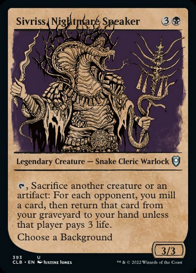Sivriss, Nightmare Speaker (Showcase) [Commander Legends: Battle for Baldur's Gate] MTG Single Magic: The Gathering | Red Claw Gaming