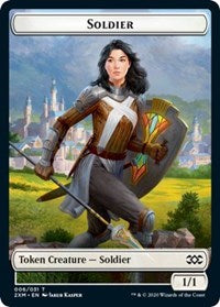 Soldier // Squirrel Double-Sided Token [Double Masters Tokens] MTG Single Magic: The Gathering | Red Claw Gaming