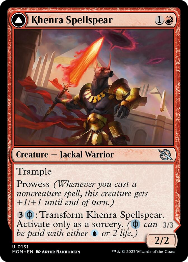Khenra Spellspear // Gitaxian Spellstalker [March of the Machine] MTG Single Magic: The Gathering    | Red Claw Gaming