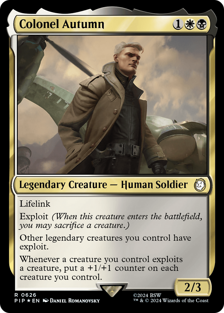 Colonel Autumn (Surge Foil) [Fallout] MTG Single Magic: The Gathering    | Red Claw Gaming