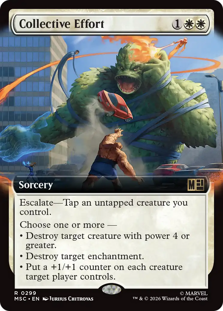 Collective Effort (Extended Art) [Marvel Super Heroes Commander] | Red Claw Gaming