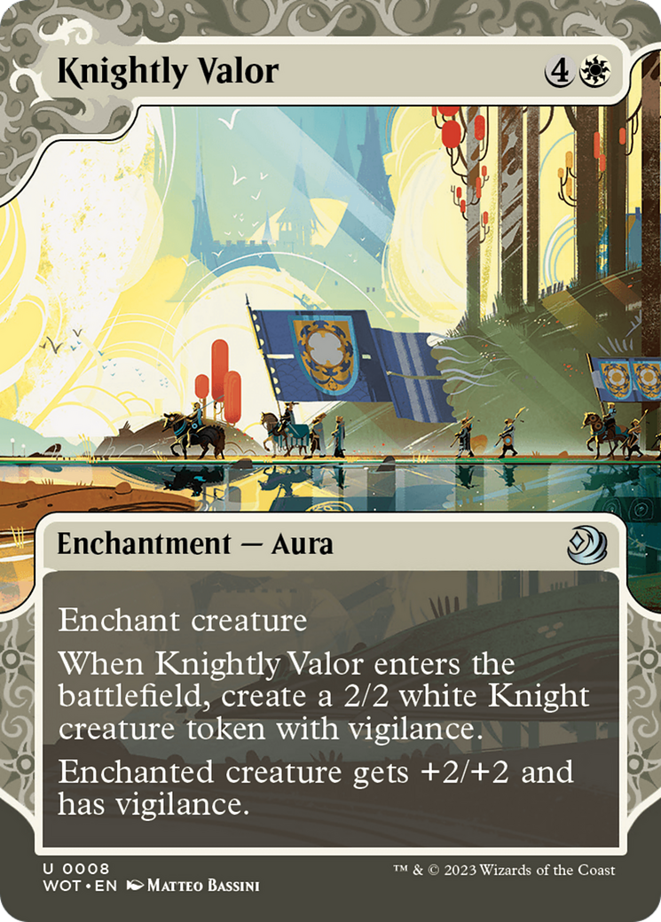 Knightly Valor [Wilds of Eldraine: Enchanting Tales] MTG Single Magic: The Gathering | Red Claw Gaming