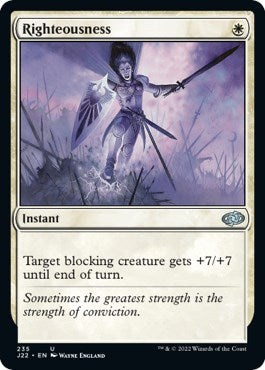 Righteousness [Jumpstart 2022] MTG Single Magic: The Gathering | Red Claw Gaming