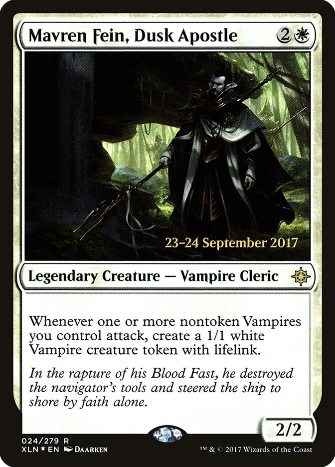 Mavren Fein, Dusk Apostle [Ixalan Prerelease Promos] MTG Single Magic: The Gathering | Red Claw Gaming