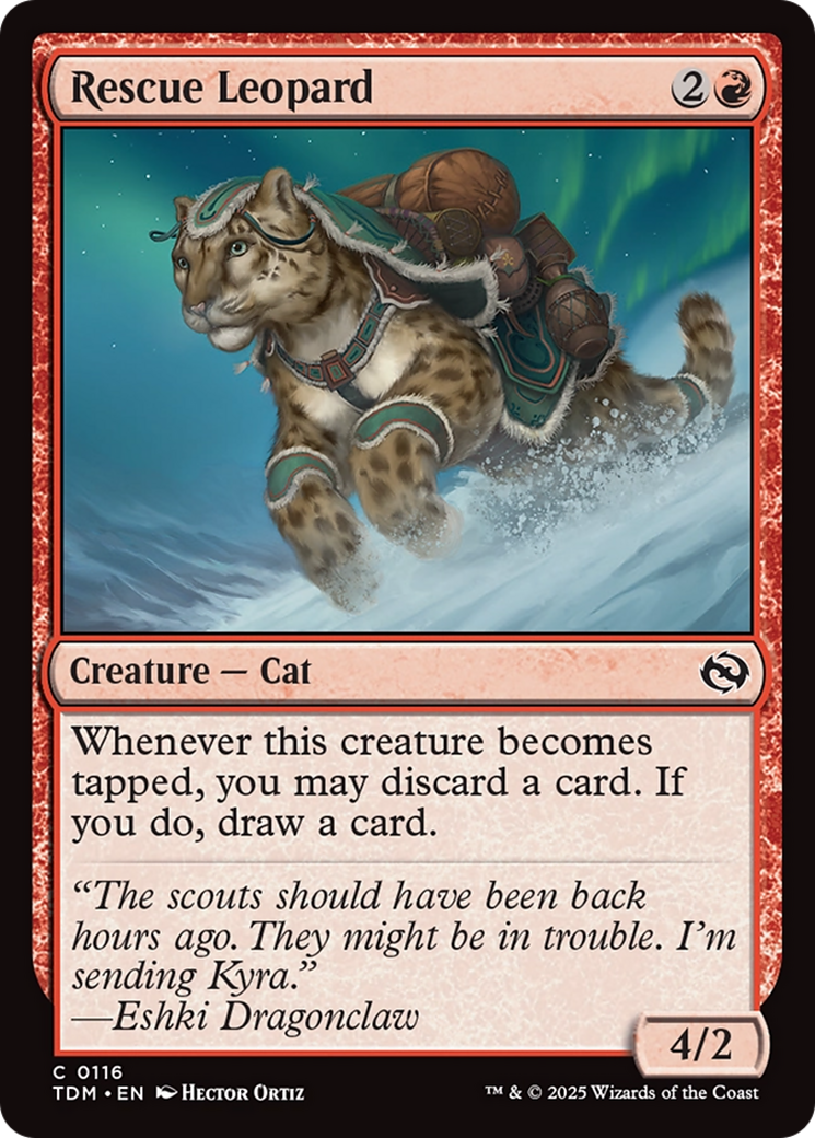 Rescue Leopard [Tarkir: Dragonstorm] MTG Single Magic: The Gathering | Red Claw Gaming