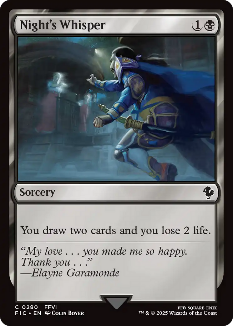 Night's Whisper [FINAL FANTASY Commander] MTG Single Magic: The Gathering | Red Claw Gaming