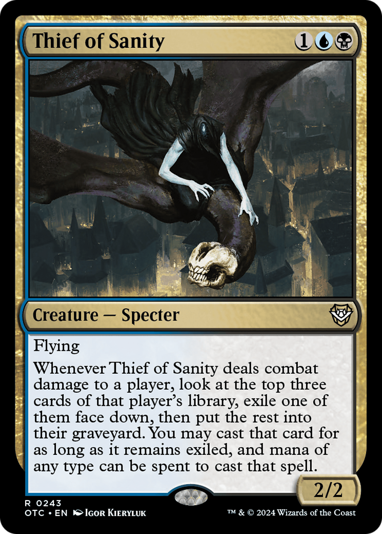 Thief of Sanity [Outlaws of Thunder Junction Commander] MTG Single Magic: The Gathering | Red Claw Gaming