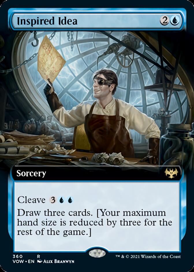 Inspired Idea (Extended Art) [Innistrad: Crimson Vow] MTG Single Magic: The Gathering | Red Claw Gaming
