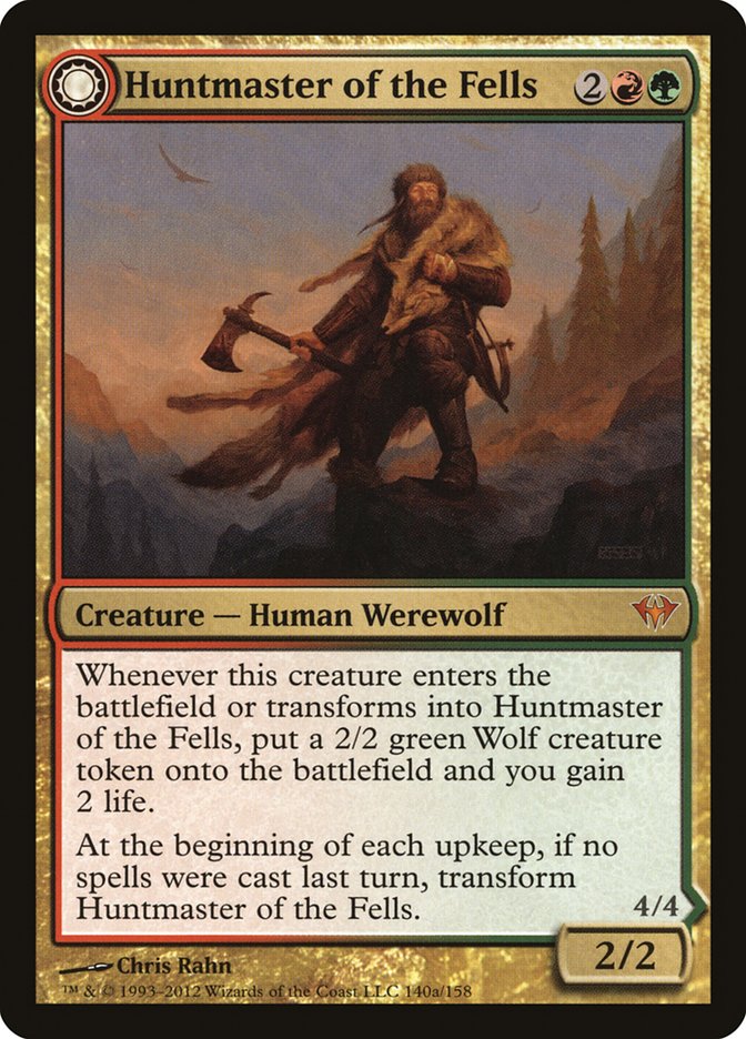 Huntmaster of the Fells // Ravager of the Fells [Dark Ascension] MTG Single Magic: The Gathering | Red Claw Gaming