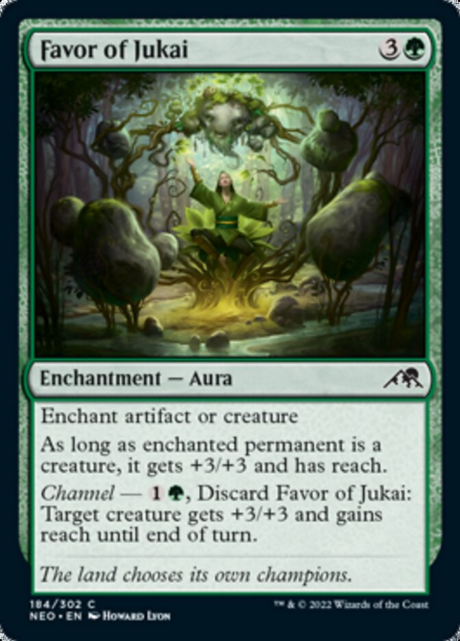 Favor of Jukai [Kamigawa: Neon Dynasty] MTG Single Magic: The Gathering    | Red Claw Gaming