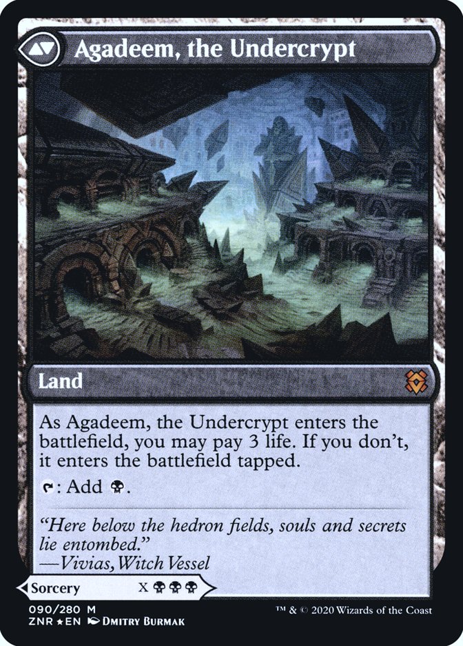 Agadeem's Awakening // Agadeem, the Undercrypt [Zendikar Rising Prerelease Promos] MTG Single Magic: The Gathering | Red Claw Gaming