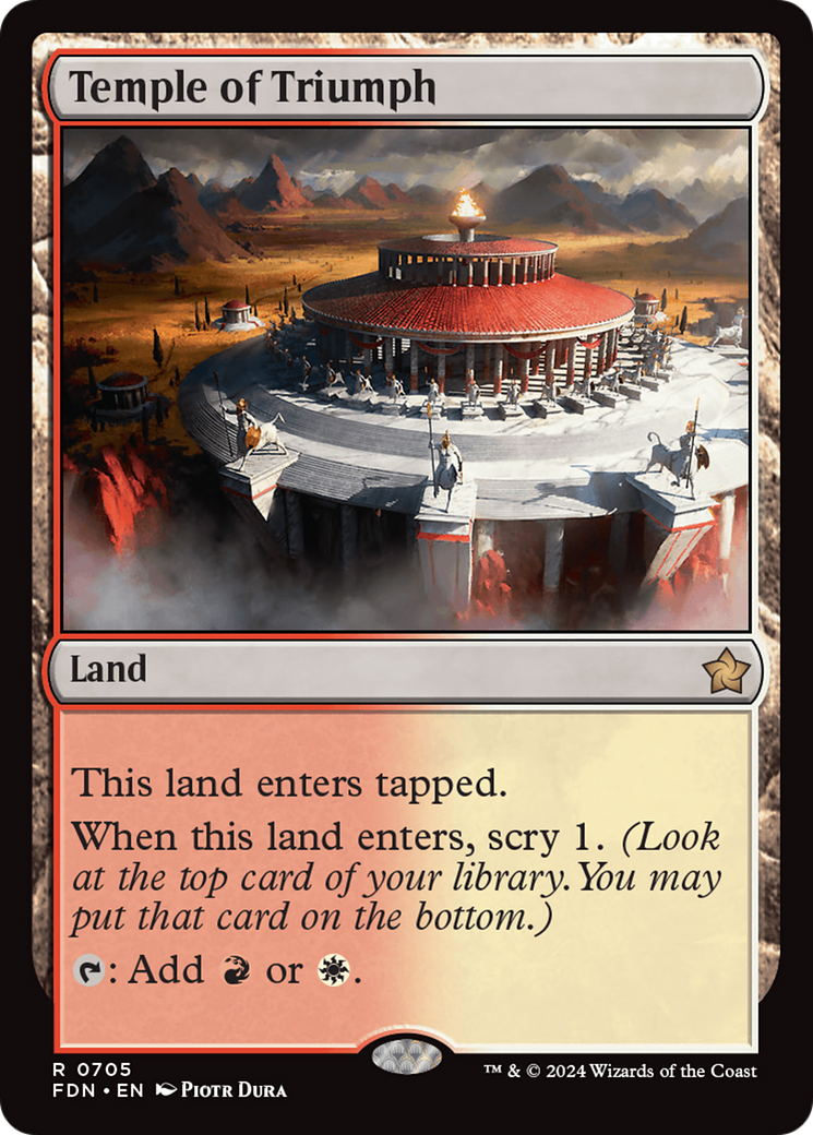 Temple of Triumph [Foundations] MTG Single Magic: The Gathering | Red Claw Gaming