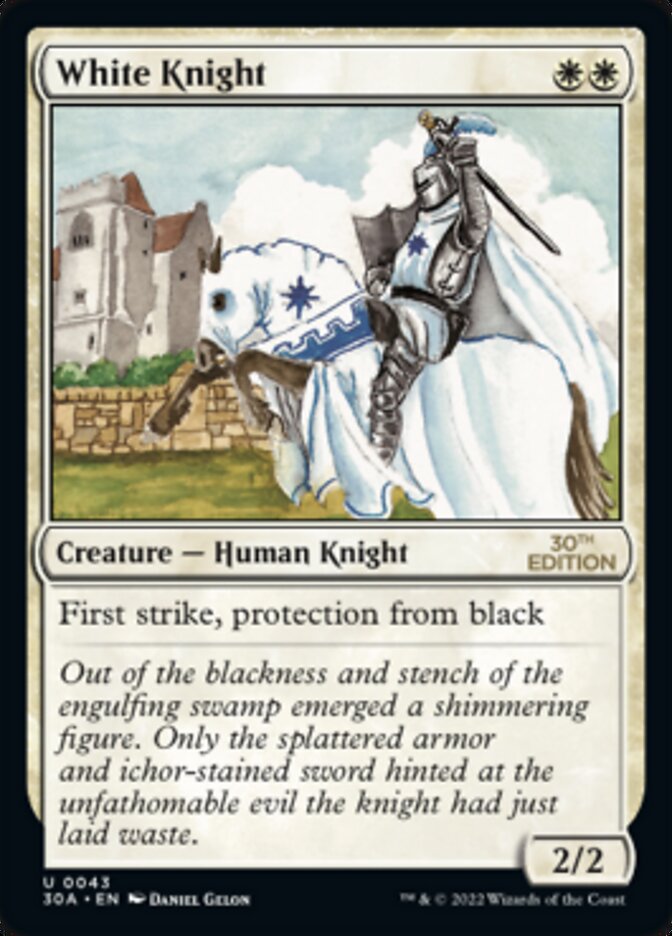 White Knight [30th Anniversary Edition] MTG Single Magic: The Gathering | Red Claw Gaming
