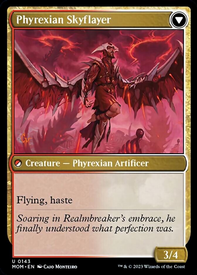 Harried Artisan // Phyrexian Skyflayer [March of the Machine] MTG Single Magic: The Gathering    | Red Claw Gaming