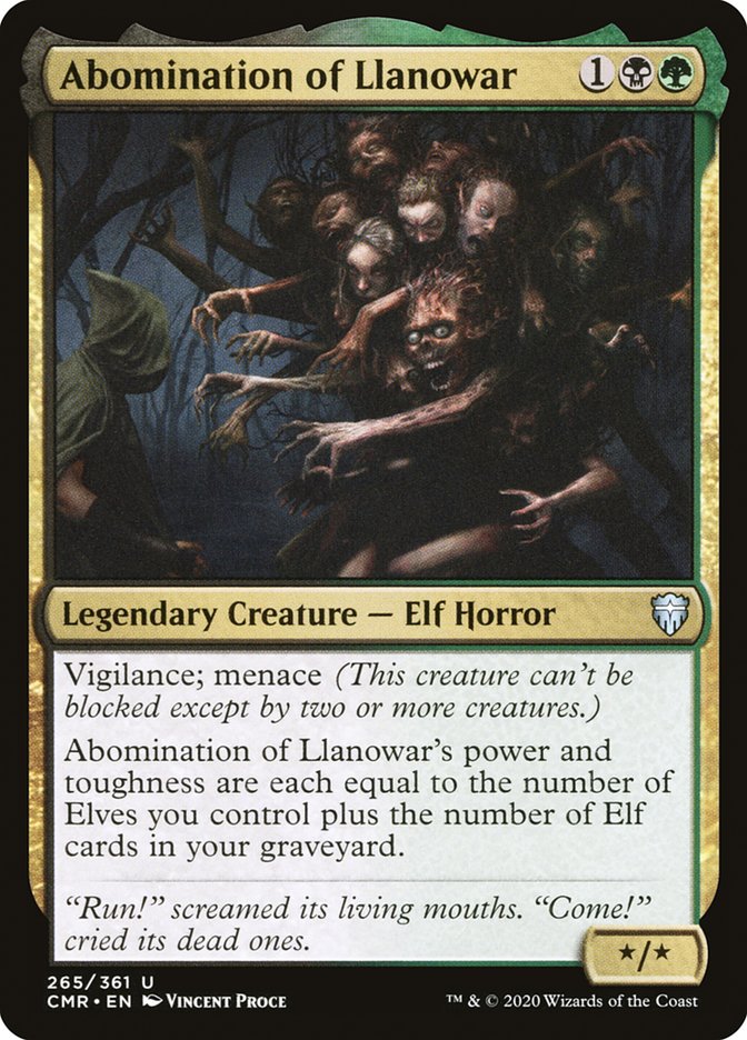 Abomination of Llanowar [Commander Legends] MTG Single Magic: The Gathering | Red Claw Gaming
