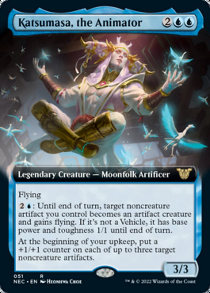 Katsumasa, the Animator (Extended Art) [Kamigawa: Neon Dynasty Commander] MTG Single Magic: The Gathering | Red Claw Gaming