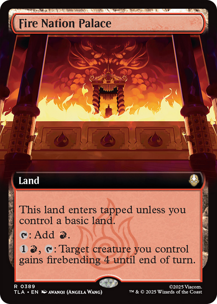 Fire Nation Palace (Extended Art) [Avatar: The Last Airbender] MTG Single Magic: The Gathering | Red Claw Gaming