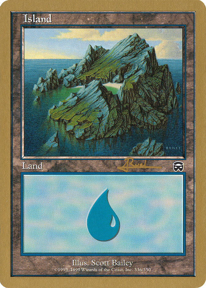 Island (ar336a) (Antoine Ruel) [World Championship Decks 2001] MTG Single Magic: The Gathering | Red Claw Gaming