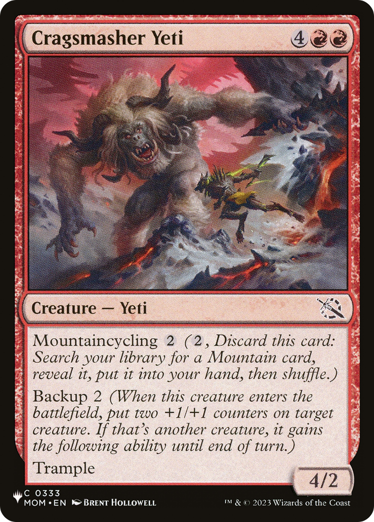 Cragsmasher Yeti [The List] MTG Single Magic: The Gathering | Red Claw Gaming