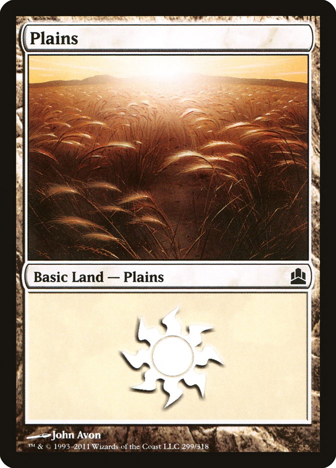 Plains (299) [Commander 2011] MTG Single Magic: The Gathering | Red Claw Gaming