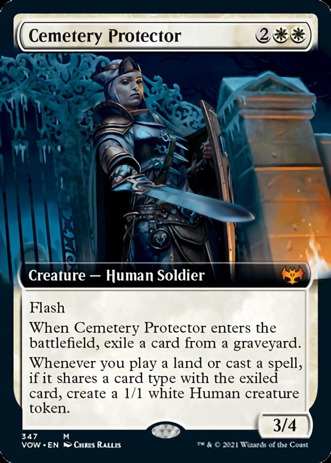 Cemetery Protector (Extended Art) [Innistrad: Crimson Vow] MTG Single Magic: The Gathering | Red Claw Gaming