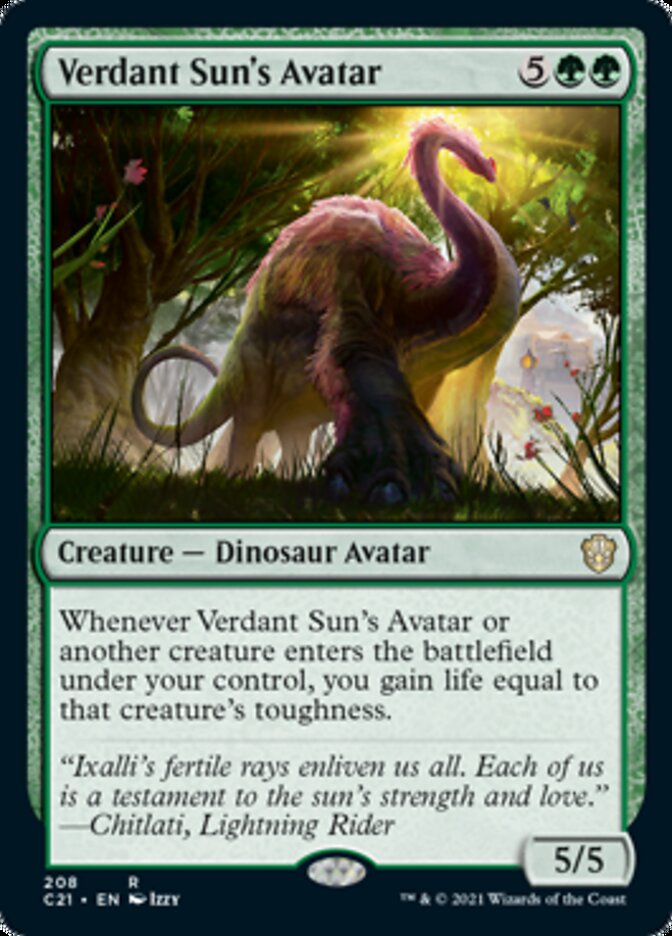 Verdant Sun's Avatar [Commander 2021] MTG Single Magic: The Gathering | Red Claw Gaming