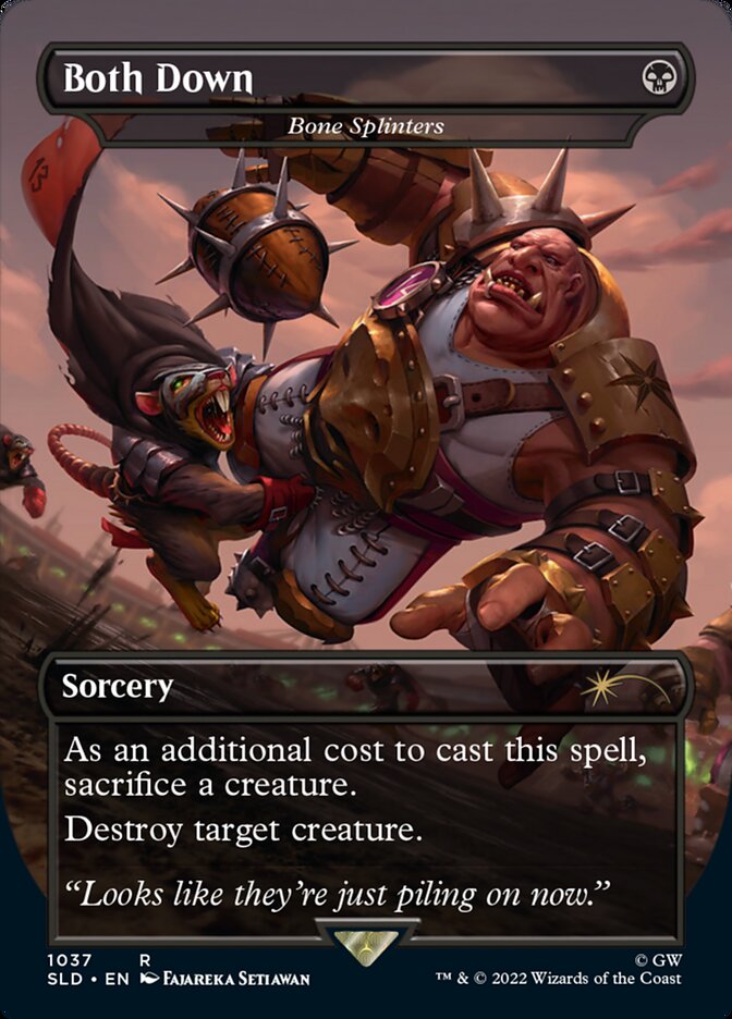 Both Down - Bone Splinters (Borderless) [Secret Lair Drop Series] MTG Single Magic: The Gathering | Red Claw Gaming