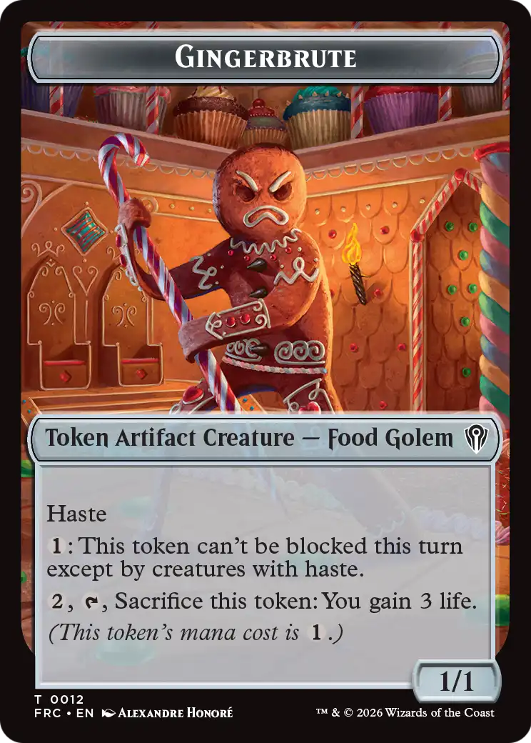 Gingerbrute // Jace Double-Sided Token [Reality Fracture Commander Tokens] | Red Claw Gaming