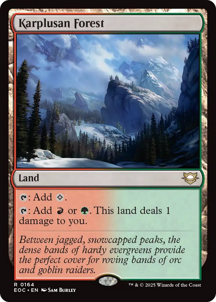 Karplusan Forest [Edge of Eternities Commander] MTG Single Magic: The Gathering | Red Claw Gaming