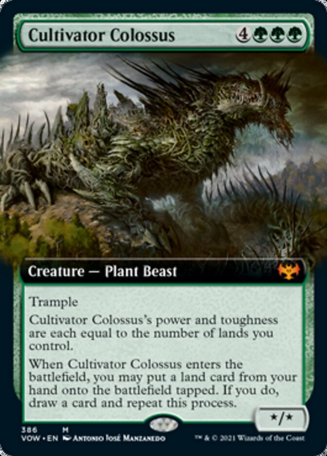 Cultivator Colossus (Extended Art) [Innistrad: Crimson Vow] MTG Single Magic: The Gathering | Red Claw Gaming