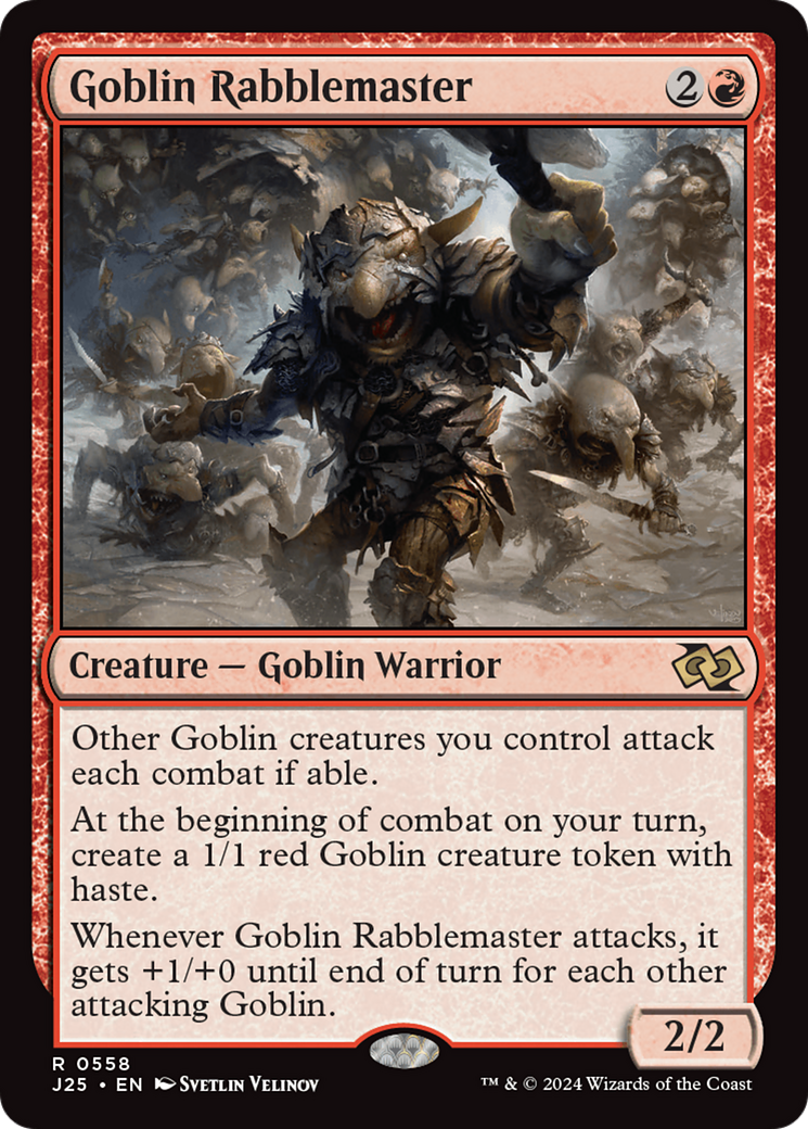 Goblin Rabblemaster [Foundations Jumpstart] MTG Single Magic: The Gathering | Red Claw Gaming