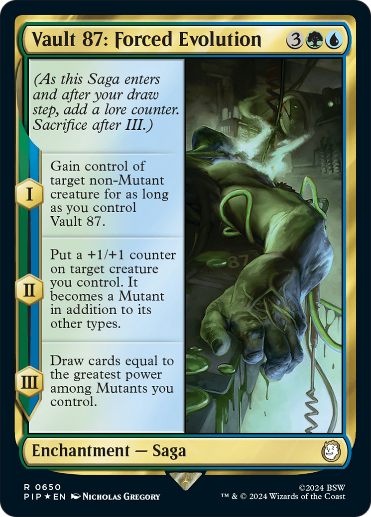 Vault 87: Forced Evolution (Surge Foil) [Fallout] MTG Single Magic: The Gathering | Red Claw Gaming