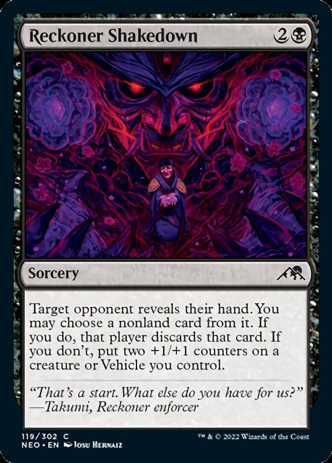 Reckoner Shakedown [Kamigawa: Neon Dynasty] MTG Single Magic: The Gathering    | Red Claw Gaming