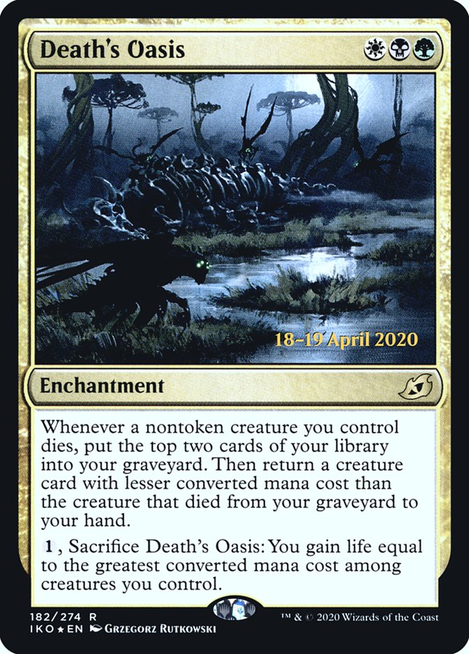 Death's Oasis [Ikoria: Lair of Behemoths Prerelease Promos] MTG Single Magic: The Gathering | Red Claw Gaming