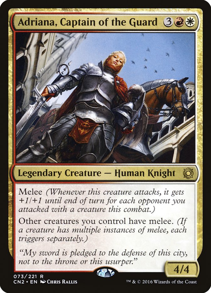 Adriana, Captain of the Guard [Conspiracy: Take the Crown] MTG Single Magic: The Gathering | Red Claw Gaming
