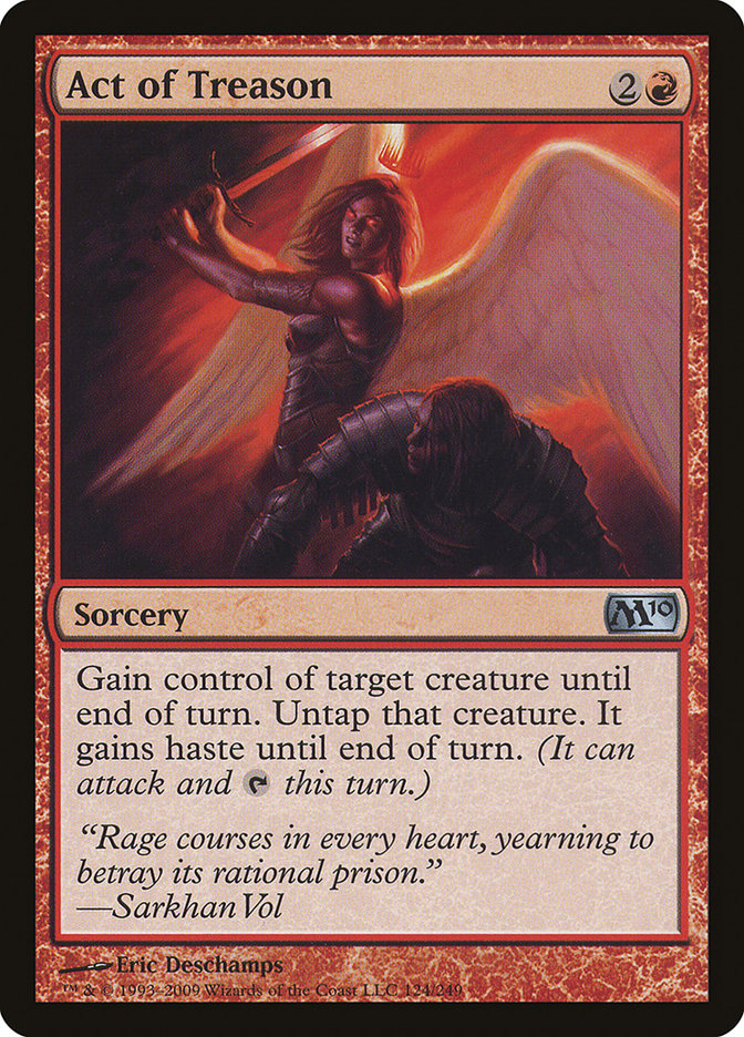 Act of Treason [Magic 2010] MTG Single Magic: The Gathering | Red Claw Gaming