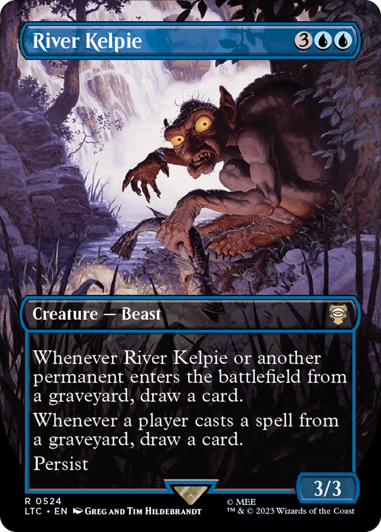 River Kelpie (Borderless) [The Lord of the Rings: Tales of Middle-Earth Commander] MTG Single Magic: The Gathering | Red Claw Gaming