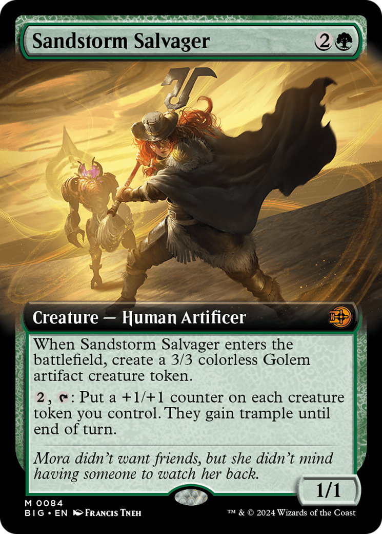 Sandstorm Salvager (Extended Art) [Outlaws of Thunder Junction: The Big Score] MTG Single Magic: The Gathering | Red Claw Gaming